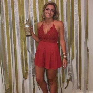 Burnt Orange Lulu’s Romper